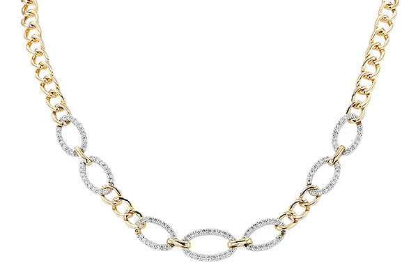 G301-47948: NECKLACE 1.12 TW (17")(INCLUDES BAR LINKS)