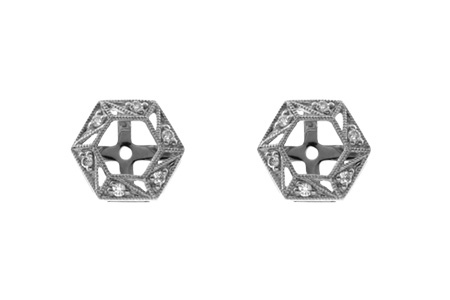 M027-90648: EARRING JACKETS .08 TW (FOR 0.50-1.00 CT TW STUDS)