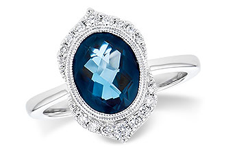 A300-62512: LDS RG 1.86 LONDON BLUE TOPAZ 2.00 TGW