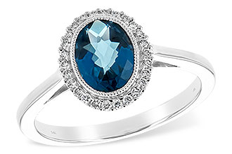 B216-92476: LDS RG 1.27 LONDON BLUE TOPAZ 1.42 TGW