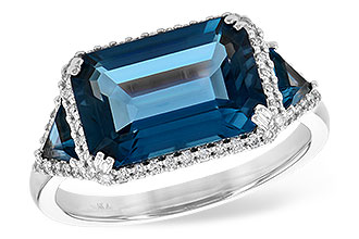 B217-84312: LDS RG 4.60 TW LONDON BLUE TOPAZ 4.82 TGW (12x8MM)