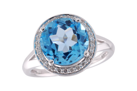 C215-12539: LDS RG 4.17 BLUE TOPAZ 4.32 TGW