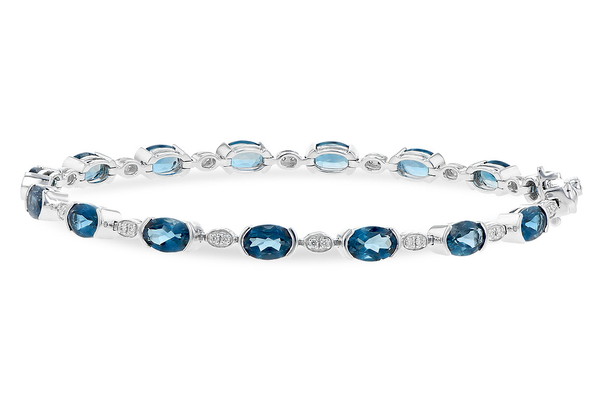 E217-87994: BRACELET 7.20 LONDON BLUE TOPAZ 7.36 TGW