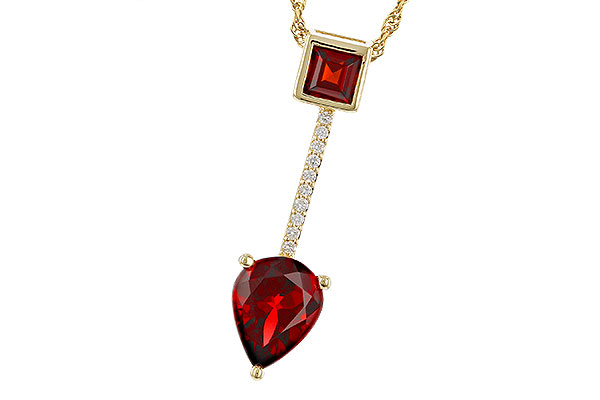 E302-38830: NECKLACE 2.15 GARNET 2.20 TGW