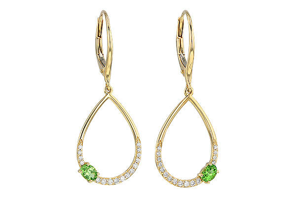 G217-89784: EARR .33 GREEN GARNET .49 TGW