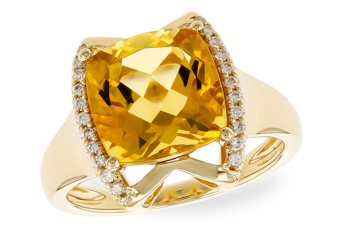 H301-50721: LDS RG 3.74 CITRINE 3.85 TGW (10MM CUSHION)