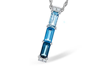 L300-57957: NECK 1.26 BLUE TOPAZ 1.30 TGW