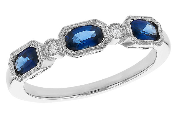 M302-38866: LDS WED RG .72 SAPPHIRE .77 TGW (4x3MM SAPP)